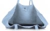 Bőr táska shopper bag Vittoria Gotti égszínkék V205454